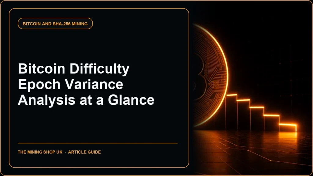 Bitcoin difficulty epoch variance analysis guide cover