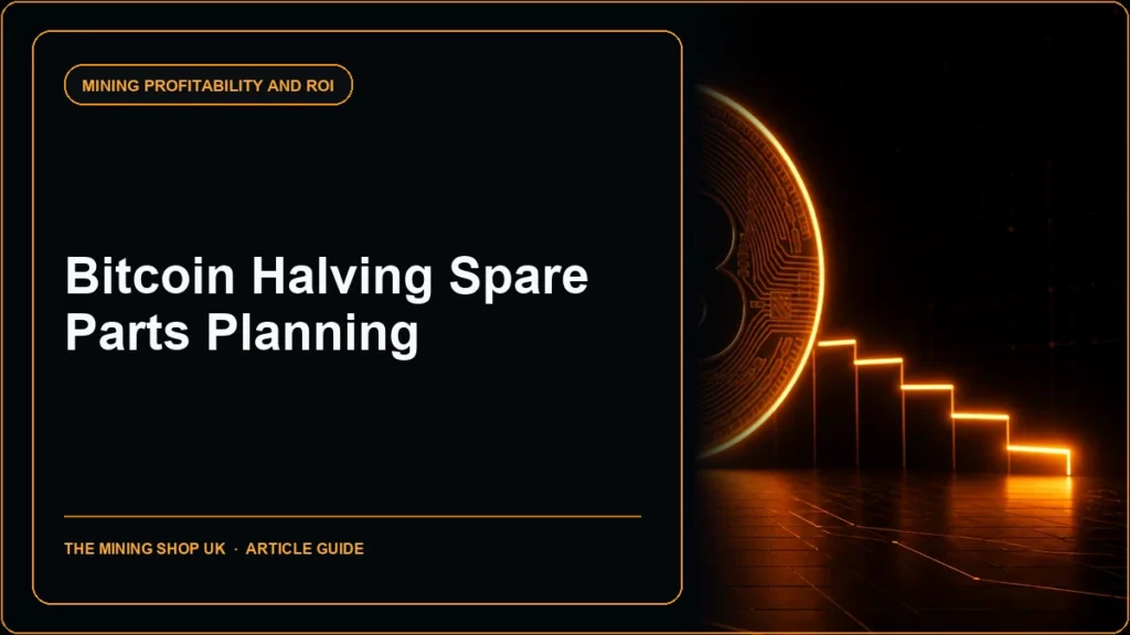Bitcoin halving spare parts planning guide cover