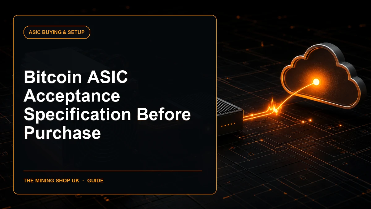 Bitcoin ASIC acceptance specification guide cover