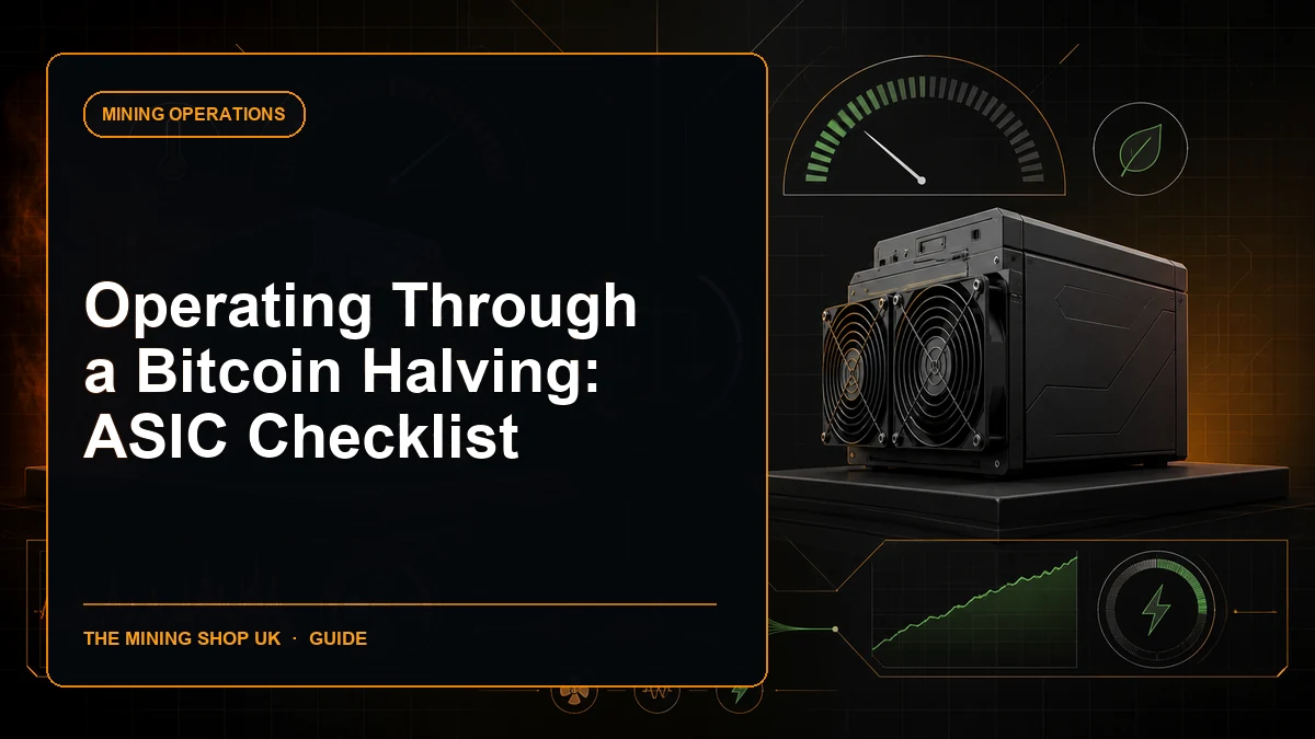 Bitcoin halving ASIC checklist guide cover
