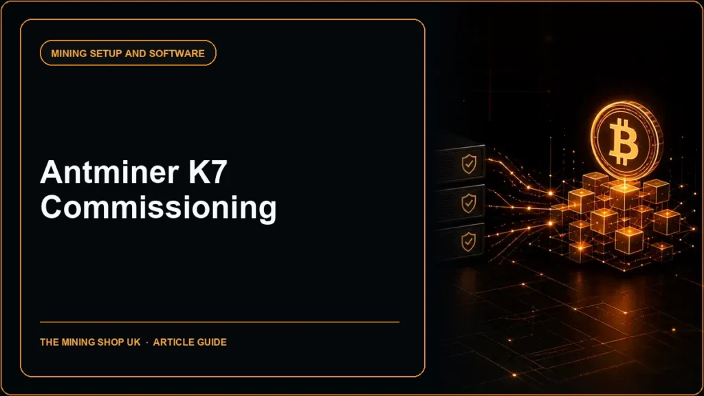 Antminer K7 commissioning guide cover