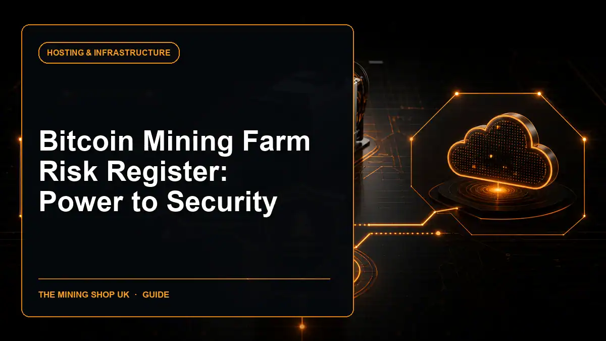 Bitcoin mining farm risk register guide cover