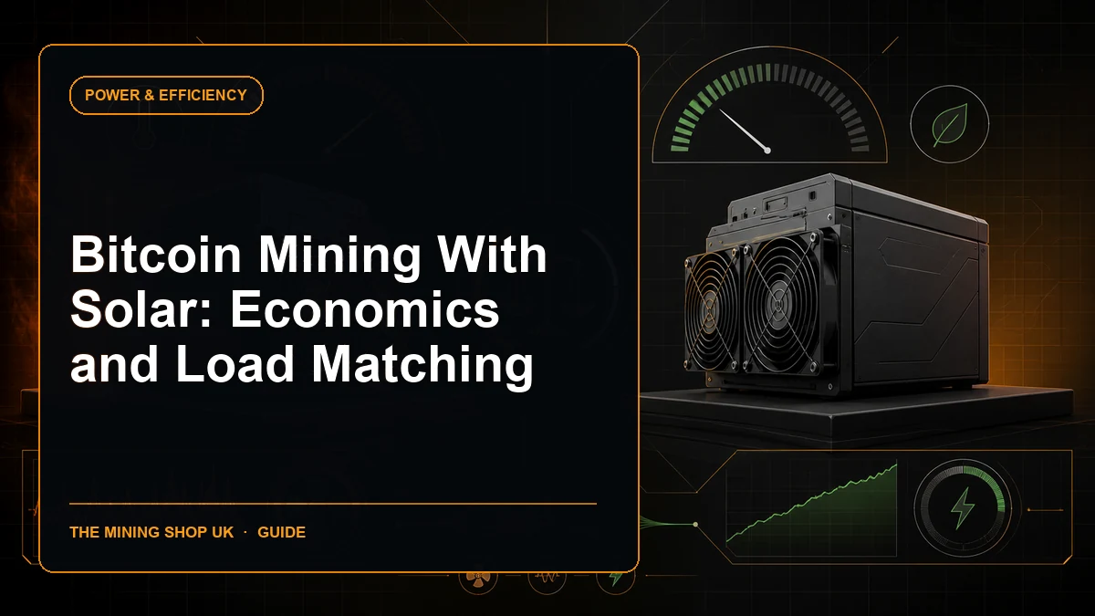 Bitcoin mining with solar guide cover