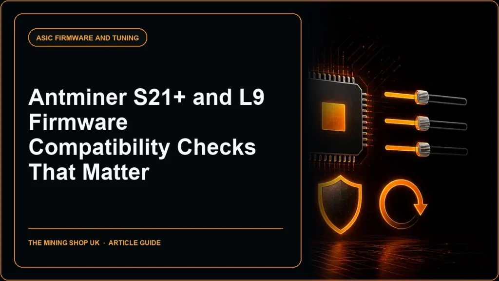 Antminer S21 and L9 firmware compatibility guide cover