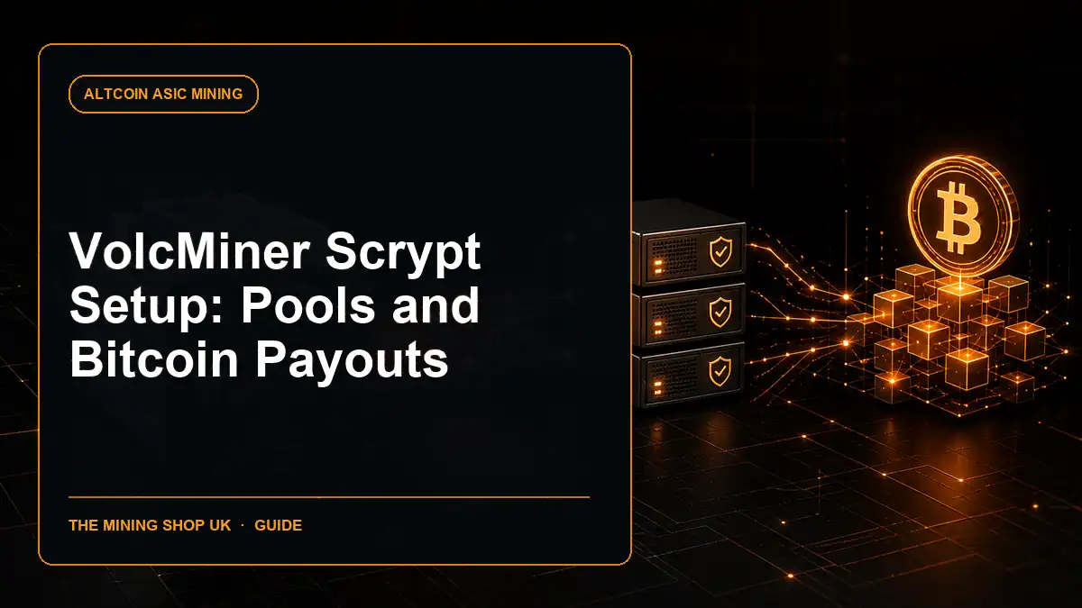 VolcMiner Scrypt payout setup guide cover