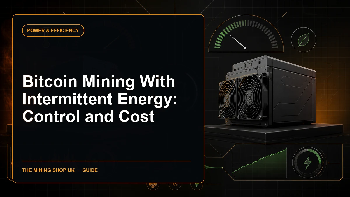 Bitcoin mining intermittent energy guide cover