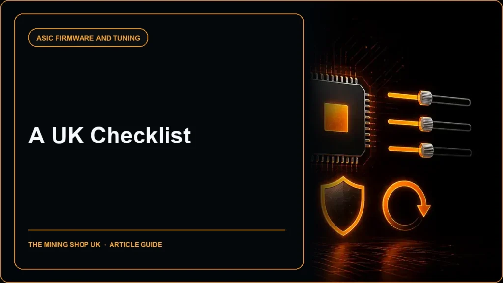third-party ASIC firmware UK checklist guide cover