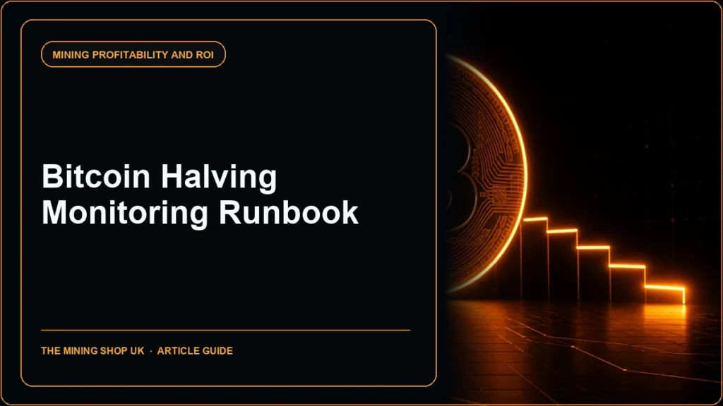 Bitcoin halving monitoring runbook guide cover