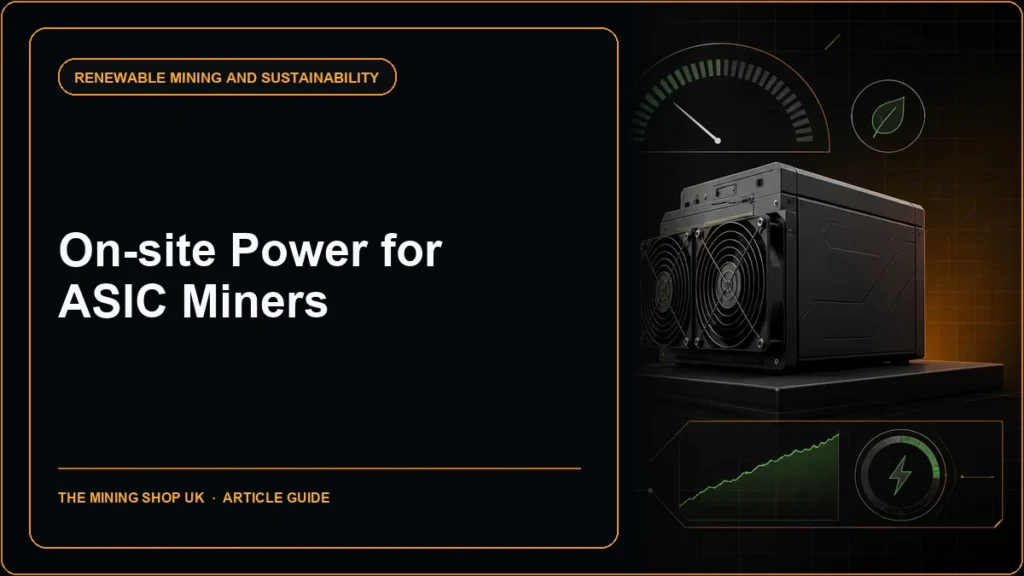 on-site power for ASIC miners guide cover