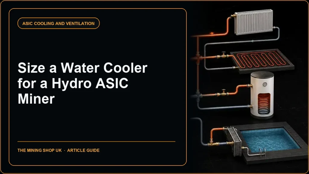 hydro ASIC water cooler sizing guide cover