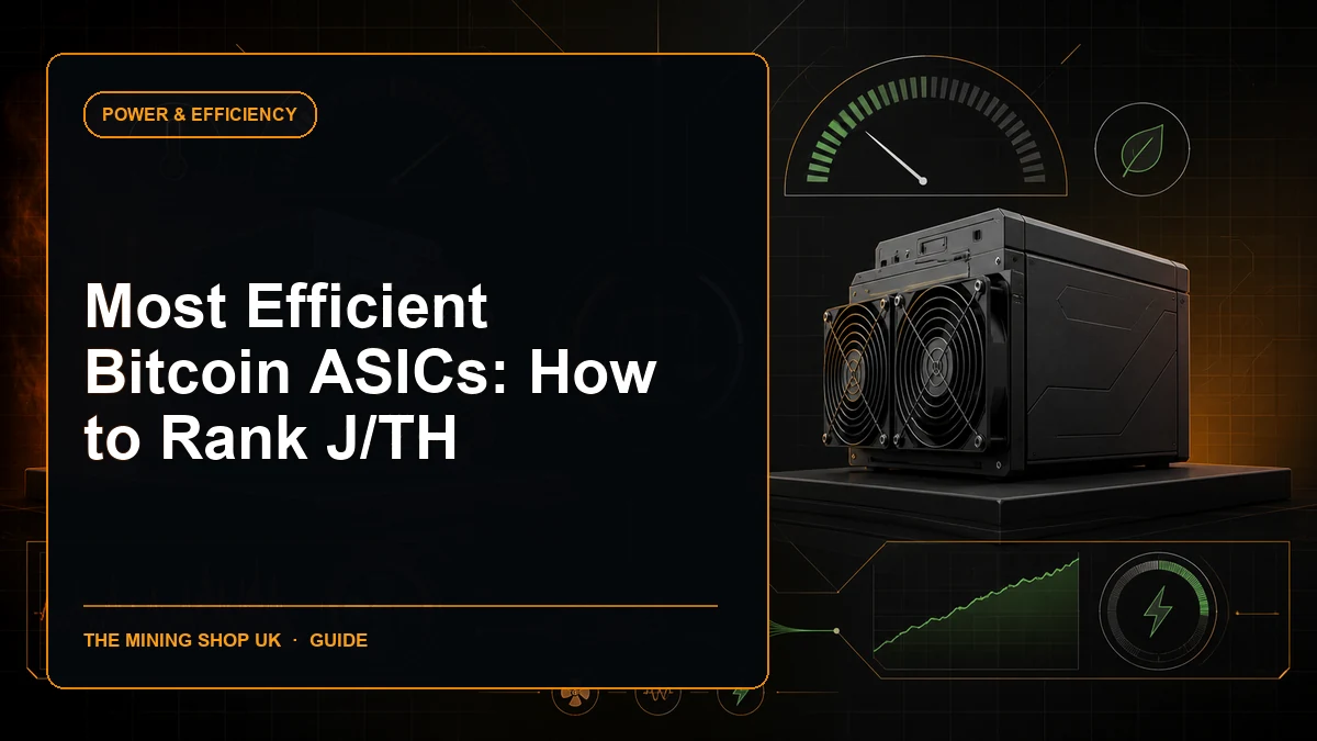 most efficient Bitcoin ASICs guide cover