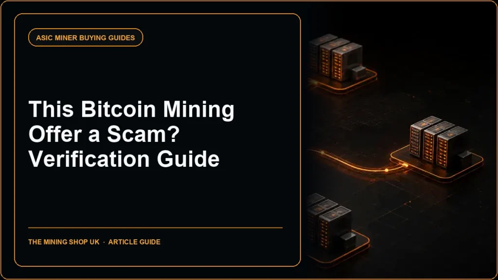 Bitcoin mining offer scam checks guide cover