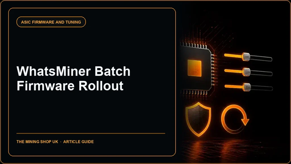 WhatsMiner batch firmware rollout guide cover