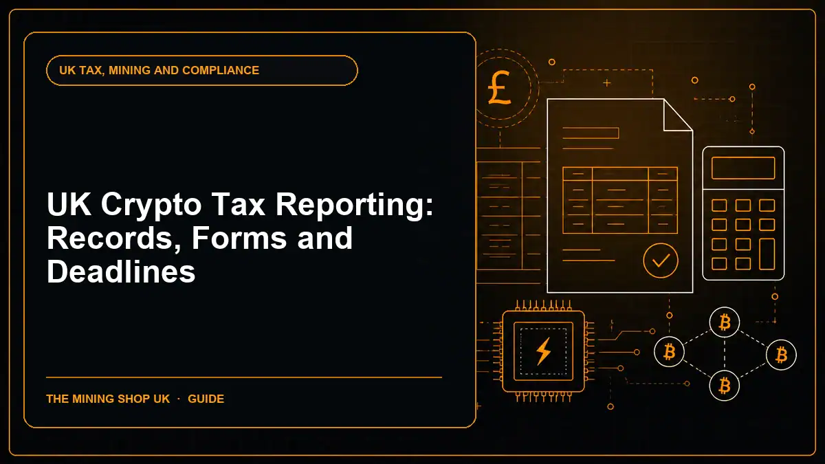UK Crypto Tax Reporting: Records, Forms and Deadlines illustrated UK tax guide cover