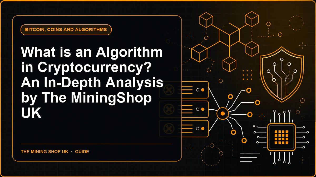 What is an Algorithm in Cryptocurrency? An In-Depth Analysis by The MiningShop UK guide cover