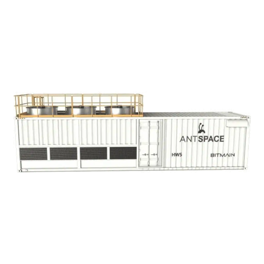 Bitmain ANTSPACE HW5 1.2MW Hydro Mining Container
