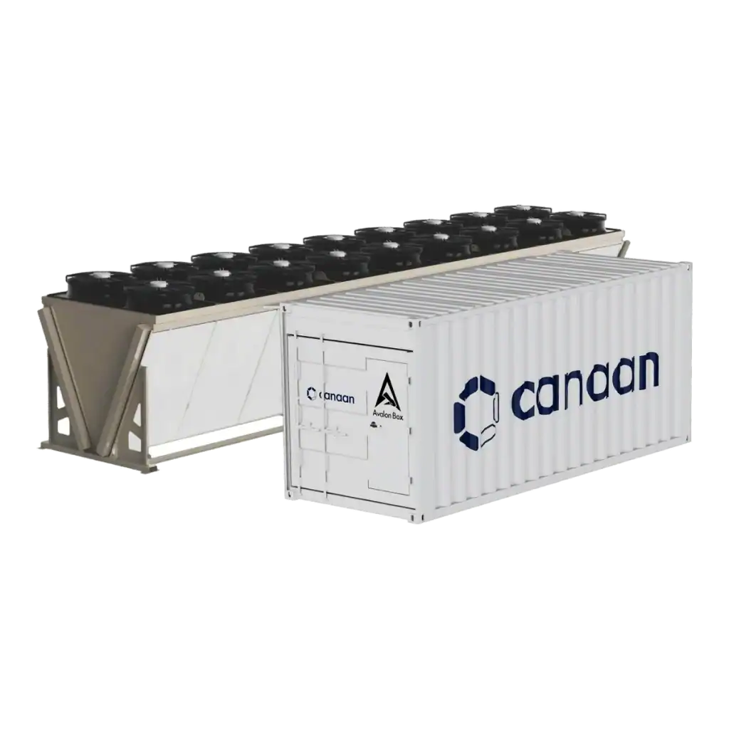 Canaan Avalon 20 ft Hydro Cooling Mining Container