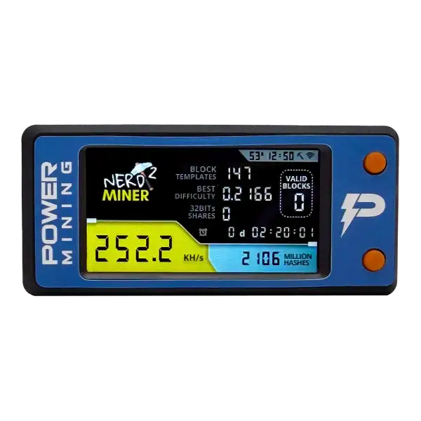 NerdMiner V2 T-Display 256Kh SHA-256 Bitcoin Miner