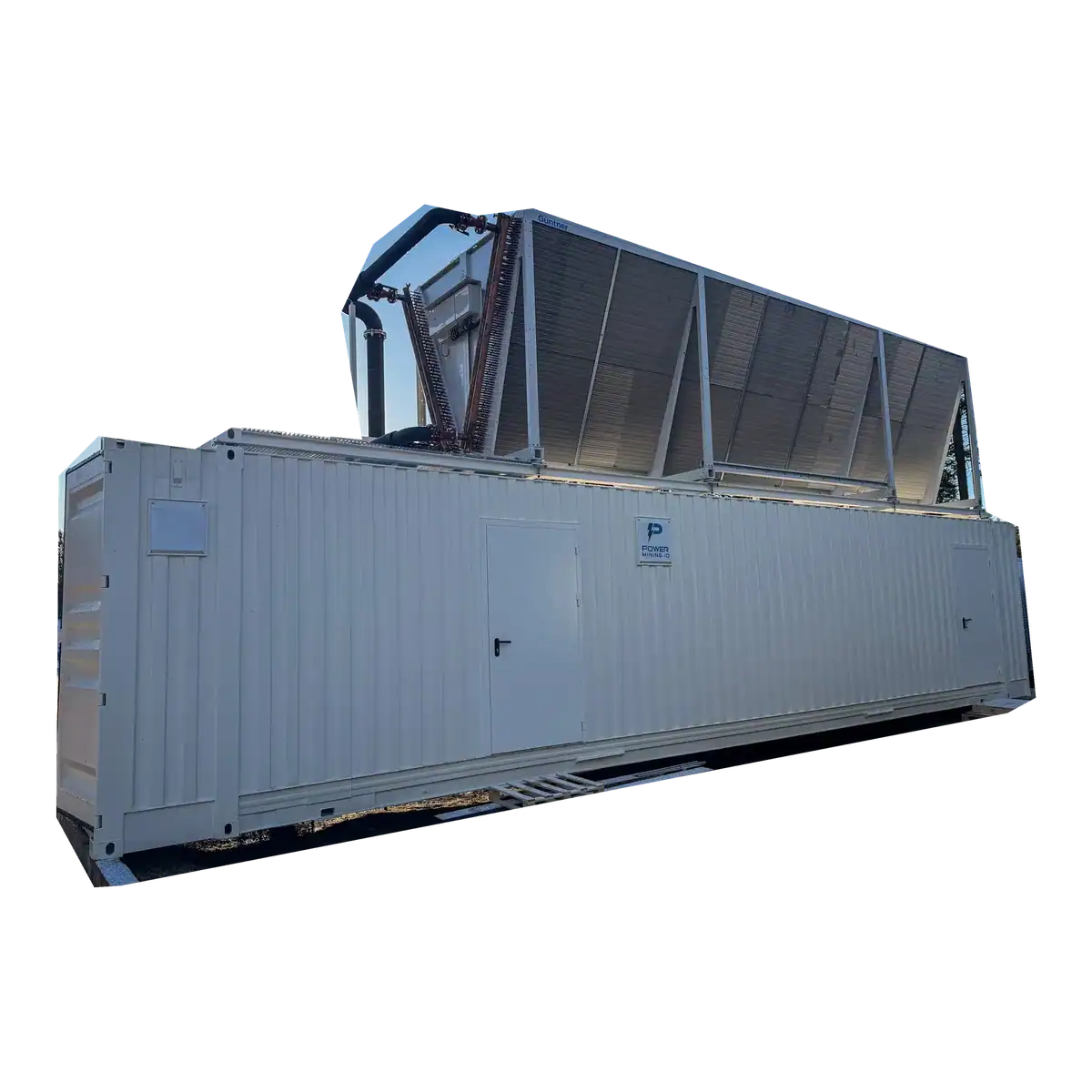 Power Mining 20 ft HC 1 MW Hydro Mining Container — main product view; representative hardware