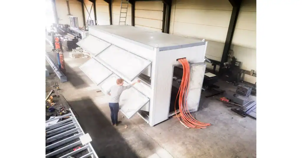 Greenhouse heat-reuse pilot inside the Boden industrial site