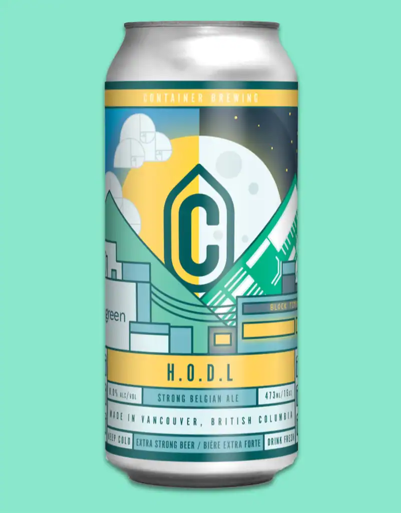 HODL beer from the MintGreen and Container Brewing partnership