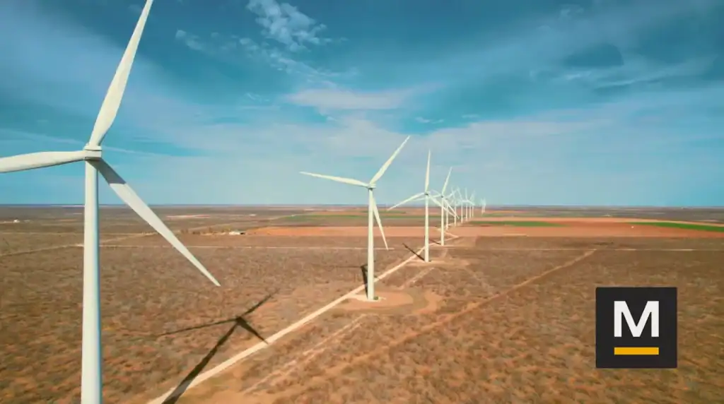 Wind turbines at MARA’s Hansford County wind farm