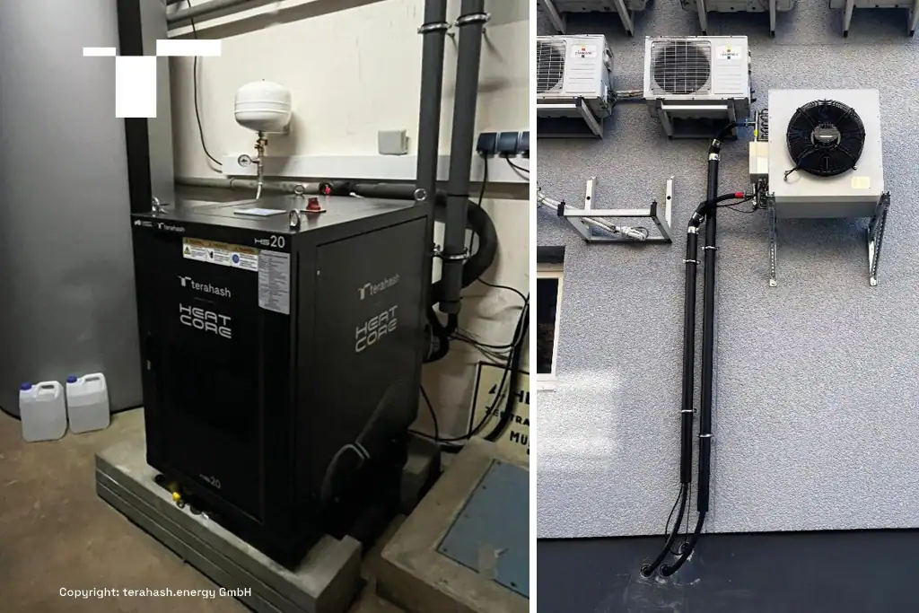 Heatcore and cooling equipment at the Munich spice-production project