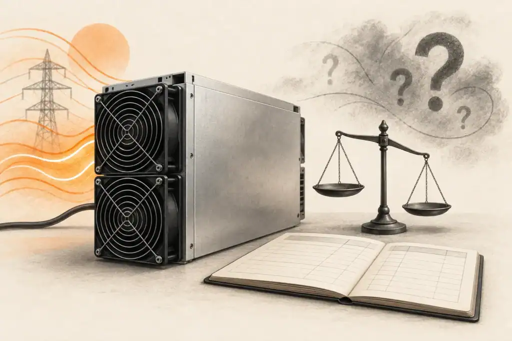 Most Profitable Mineable Cryptocurrencies in 2025 1 Illustrated ASIC computing equipment, a cost ledger and a balance scale.